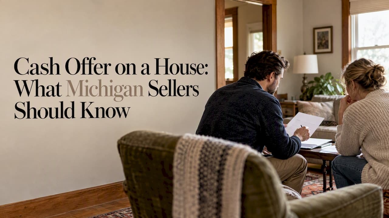 Cash Offer on a House: What Michigan Sellers Should Know